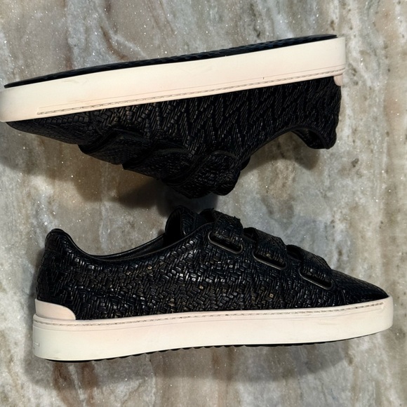 Women’s RAG & BONE woven black leather Velcro sneakers- Size 7 - Picture 11 of 13